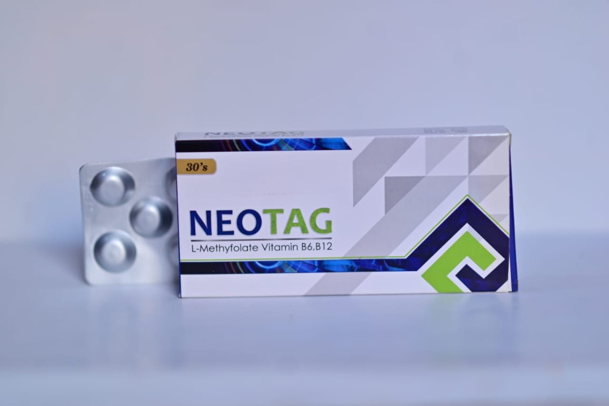 Neotag – L-Methylfolate with Vitamin B6 & B12 for Mood, Energy & Nerve Health