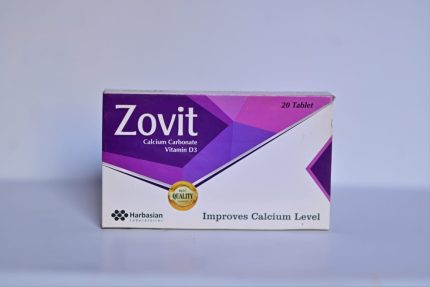 Zovit – Calcium Carbonate with Vitamin D3 for Bone Strength & Calcium Absorption